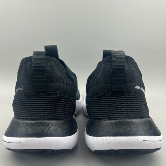 Nike Free RN Flyknit Men Size 8.5 Black White Running Shoes FB1276-002 NEW - Picture 4 of 6